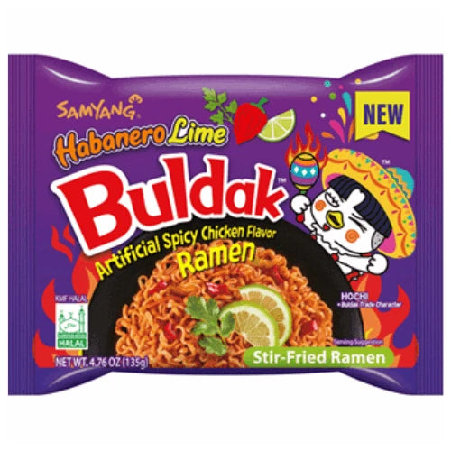 Samyang Hot Chicken Romen Habanero Lime Noodles 135g