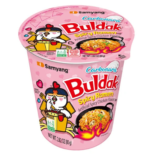 Samyang Hot Chicken Flavor Ramen Buldak Carbonara Cup 80g