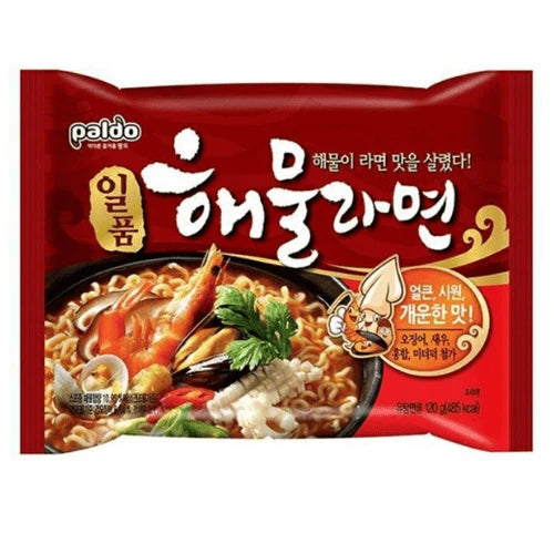 Paldo Instant Noodle With Seafood Soup - 120 gm