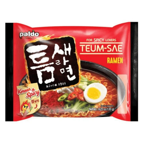 Paldo Spicy Teumsae Ramen - 120 gm