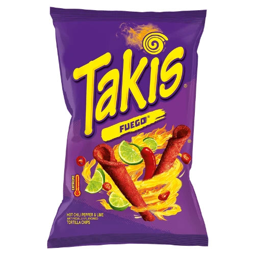 Takis Fuego Chili Pepper & Lime Tortilla Chips 90g