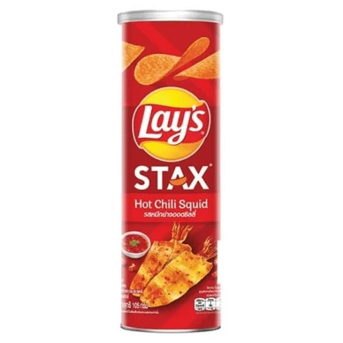 Lays Stax Hot Chili Squid Potato Chips 100g