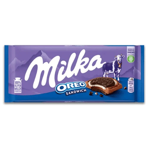 Milka Oreo Sandwich Chocolate 92 g - Made in Germany
