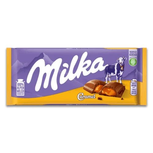 Milka Caramel Chocolate 100g - Made in Germany