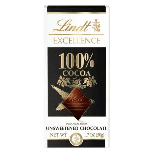 Lindt EXCELLENCE 100% Cocoa Dark Chocolate 50g