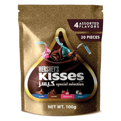 Hershey's Kisses Special Selection Chocolate, 4 Flavours, 100g