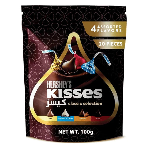 Hershey’s Kisses Classic Selection, 4 Flavours, 100 g
