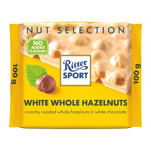 Ritter Sport White Whole Hazelnuts 100g