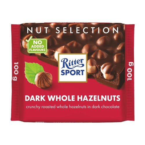 Ritter Sport Dark Whole Hazelnuts 100g