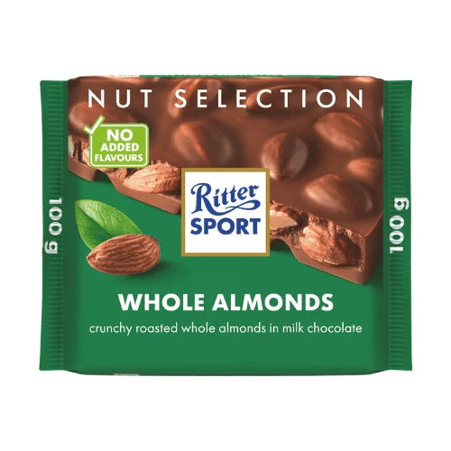 Ritter Sport Whole Almonds Chocolate 100g
