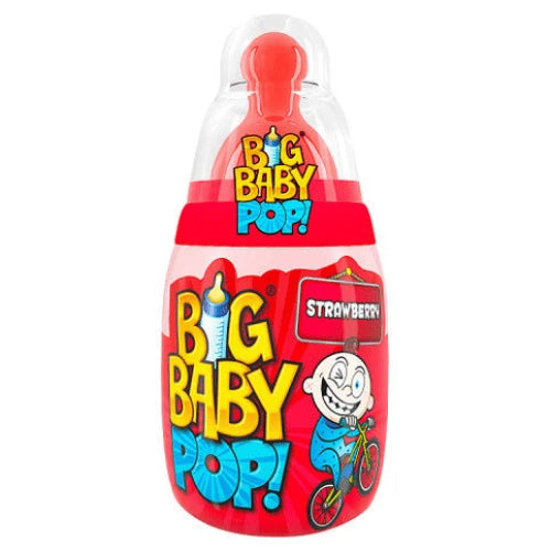 Bazooka Big Baby Pop Strawberry 32g