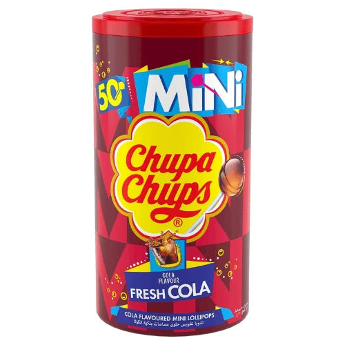 Chupa Chups Mini Lollipop Cola Flavor - 50 Pieces