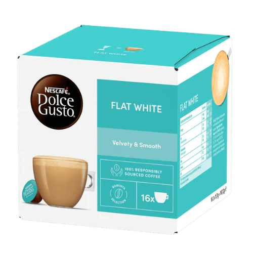Nescafe Flat White Dolce Gusto Coffee Capsules - 16 Capsules