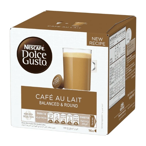 Nescafe Café Au Lait Dolce Gusto Coffee Capsules - 16 Capsules