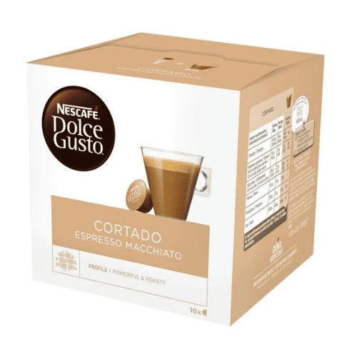 Nescafe Cortado Espresso Macchiato Dolce Gusto Coffee Capsules - 16 Capsules