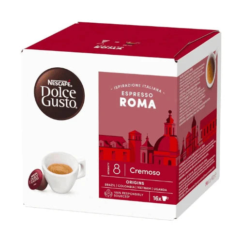 Nescafe Dolce Gusto Espresso Roma Coffee Capsules - 16 Capsules