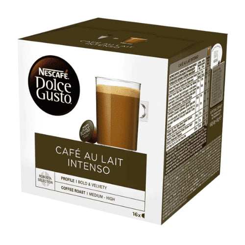 Nescafe Café Au Lait Intenso Dolce Gusto Coffee Capsules - 16 Capsules