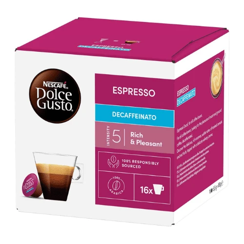 Nescafe Espresso Dolce Gusto Coffee Capsules - 16 Capsules