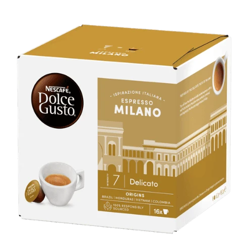 Nescafe Espresso Milano Dolce Gusto Coffee Capsules - 16 Capsules