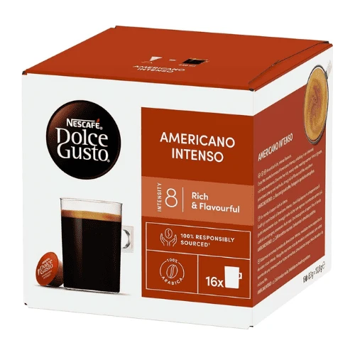 Nescafe Amricano Intenso Dolce Gusto Coffee Capsules - 16 Capsules