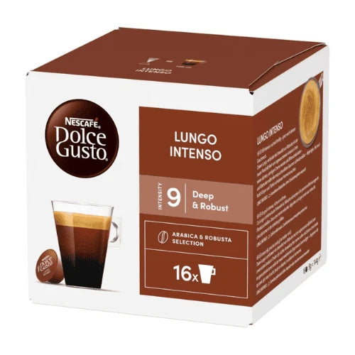 Nescafe Lungo Intenso Dolce Gusto Coffee Capsules - 16 Capsules