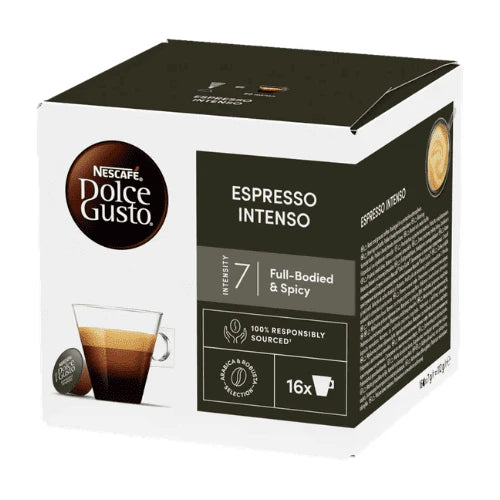 Nescafe Espresso Intenso Dolce Gusto Coffee Capsules - 16 Capsules