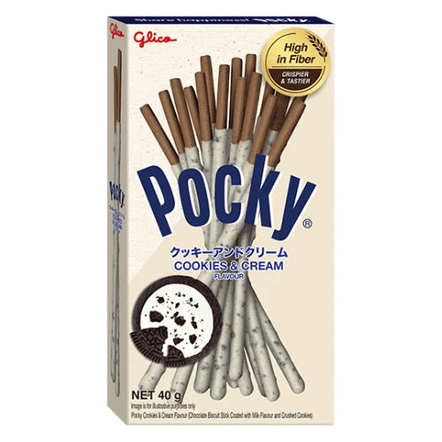 Pocky Cookies & Cream Sticks 40g