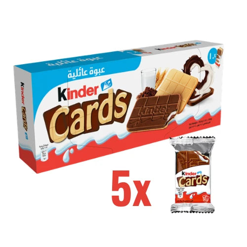 Kinder Cards Chocolate Biscuits 5 Cards - 128g