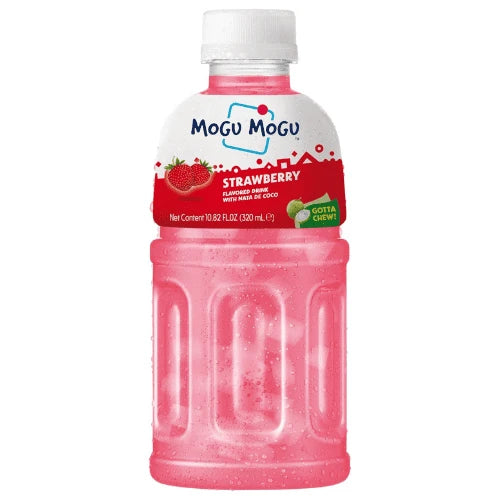 MOGU MOGU Strawberry Flavored Drink With NATA DE COCO 320ml