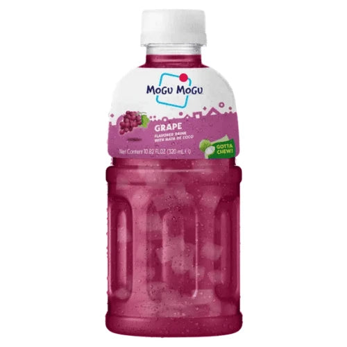 MOGU MOGU Grape Flavored Drink With NATA DE COCO 320ml