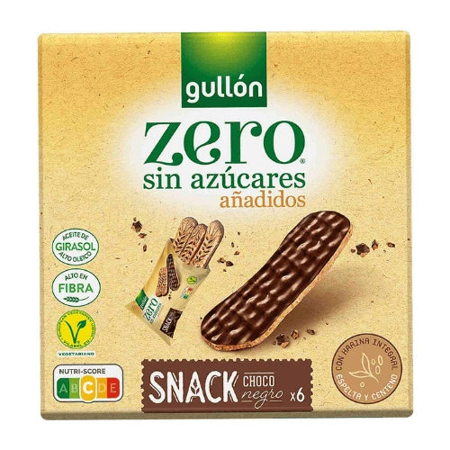 Gullón Zero Snack Dark Chocolate Biscuit Bar 150g