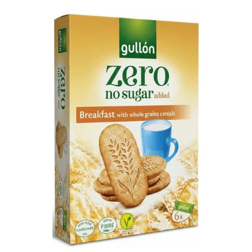 Gullón Zero Whole Grains Breakfast No Sugar Added Biscuits 216g