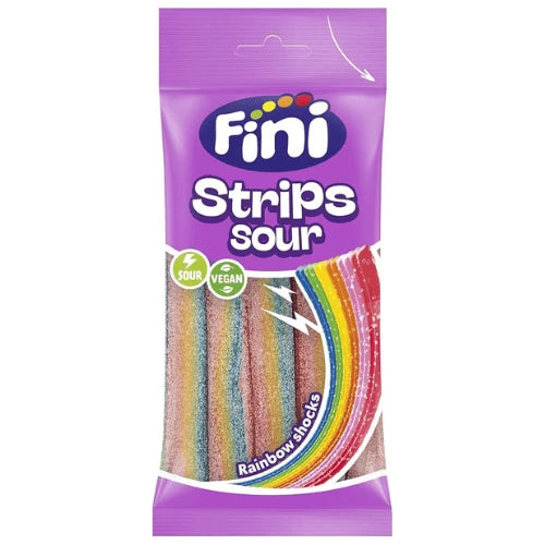 Fini Jelly Sour Strips Rainbow Candy 90g