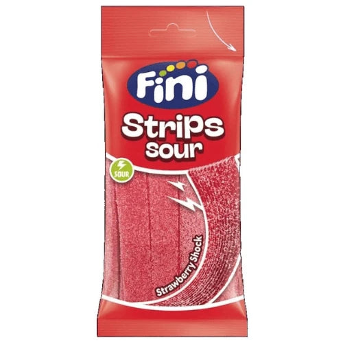 Fini Jelly Sour Strips Strawberry Candy 90g