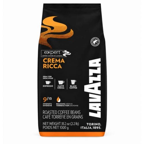 Lavazza Expert Crema Ricca Whole Beans Coffee - 1 Kg