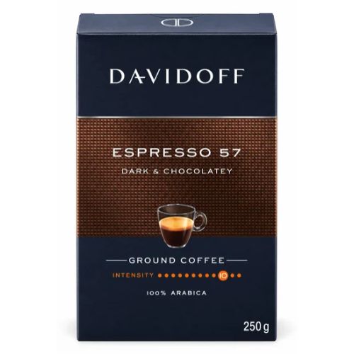 Davidoff Espresso 57 Dark & Chocolatey Ground Coffee 250g