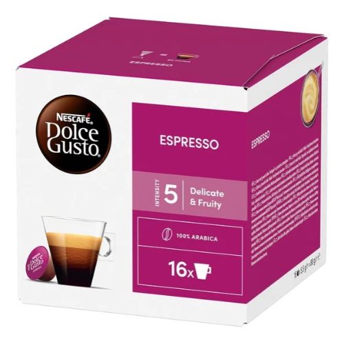 Nescafe Espresso Dolce Gusto Coffee Capsules - 16 Capsules