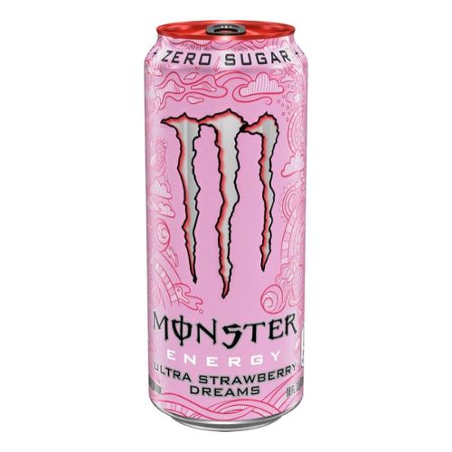 Monster Energy Ultra Strawberry Dreams, Sugar Free Energy Drink - 500mL - Imported