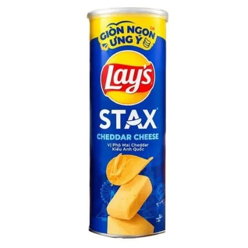 Lay's Stax Cheddar Cheese Flavour Potato Chips 100 gm