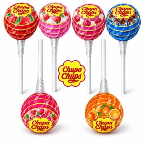 Chupa Chups Spanish Lollipop Assorted Shapes 12g - 10 Pieces
