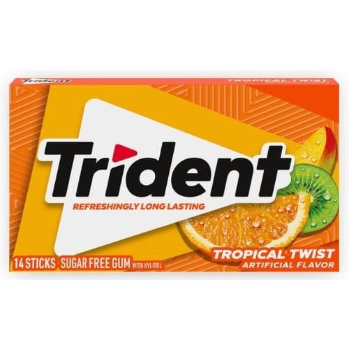 Trident Sugar Free Tropical Twist 14 Sticks (Imported)