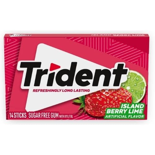 Trident Sugar Free Island Berry Lime 14 Sticks (Imported)