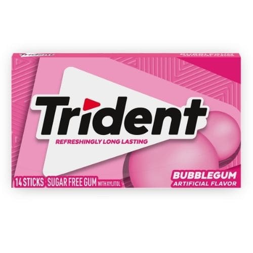 Trident Sugar Free Bubblegum 14 Sticks (Imported)