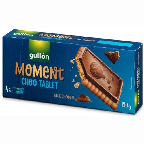 Gullón Moment Choco Tablet Cookies with Milk 150g