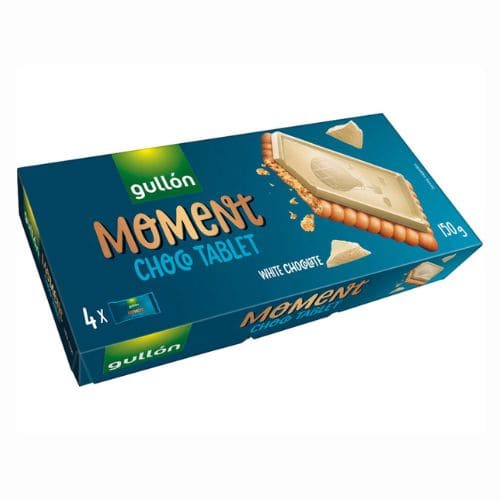 Gullón Moment Choco Tablet Cookies With White Chocolate 150g