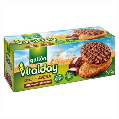 Gullon - Vitalday Crunchy Oatmeal and Chocolate Cookies - 300g